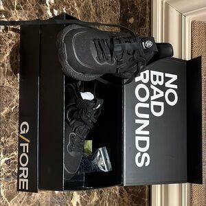 G/FORE Black Sneakers with Modern Design and Textured Upper